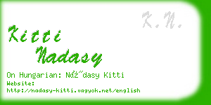 kitti nadasy business card